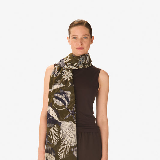 Scarf Et231ne20 Khaki
