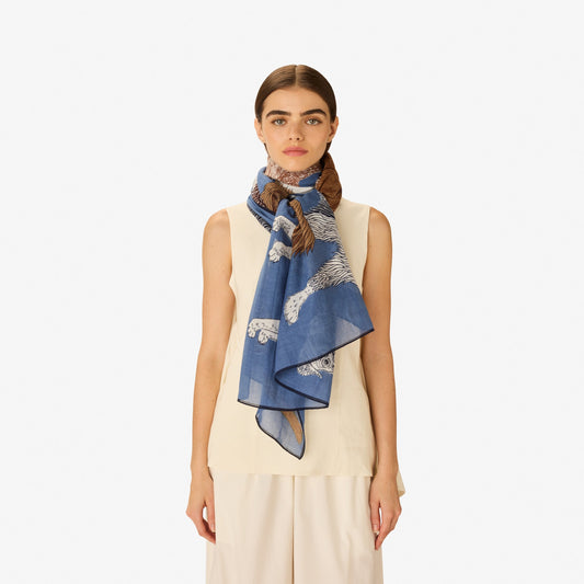 Scarf Et231to04 Blue