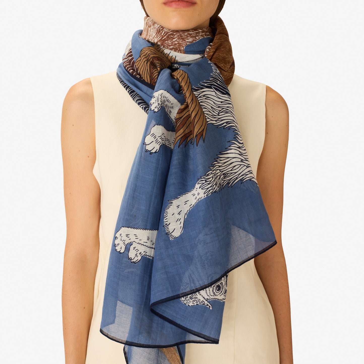 Scarf Et231to04 Blue
