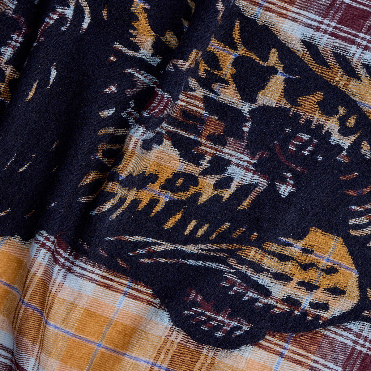 Inoui | Scarf - Cotton Wool Blend Navy