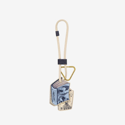 Inoui | Leather Key Charm - Artisanal Accessory Blue