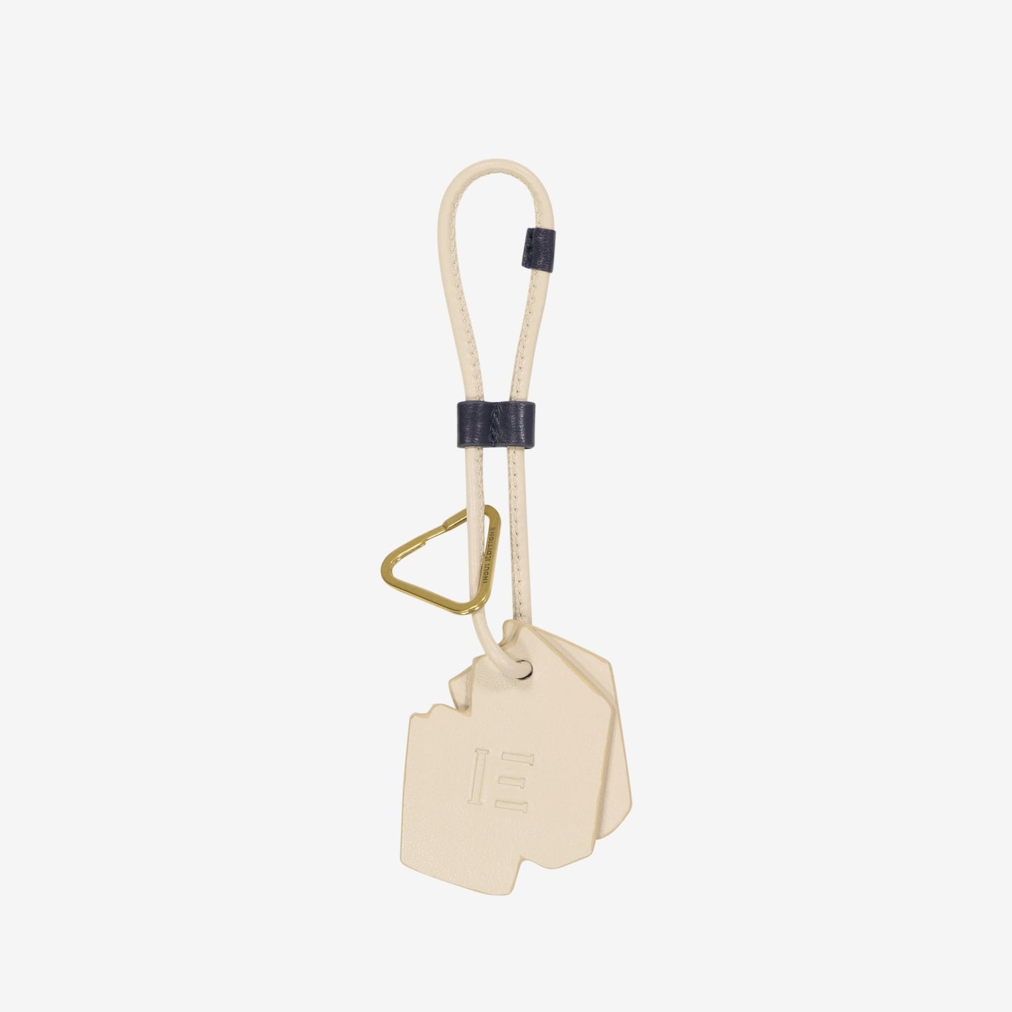 Inoui | Leather Key Charm - Artisanal Accessory Blue