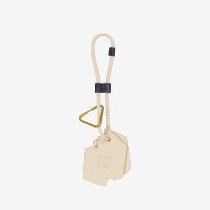 Inoui | Leather Key Charm - Artisanal Accessory Blue