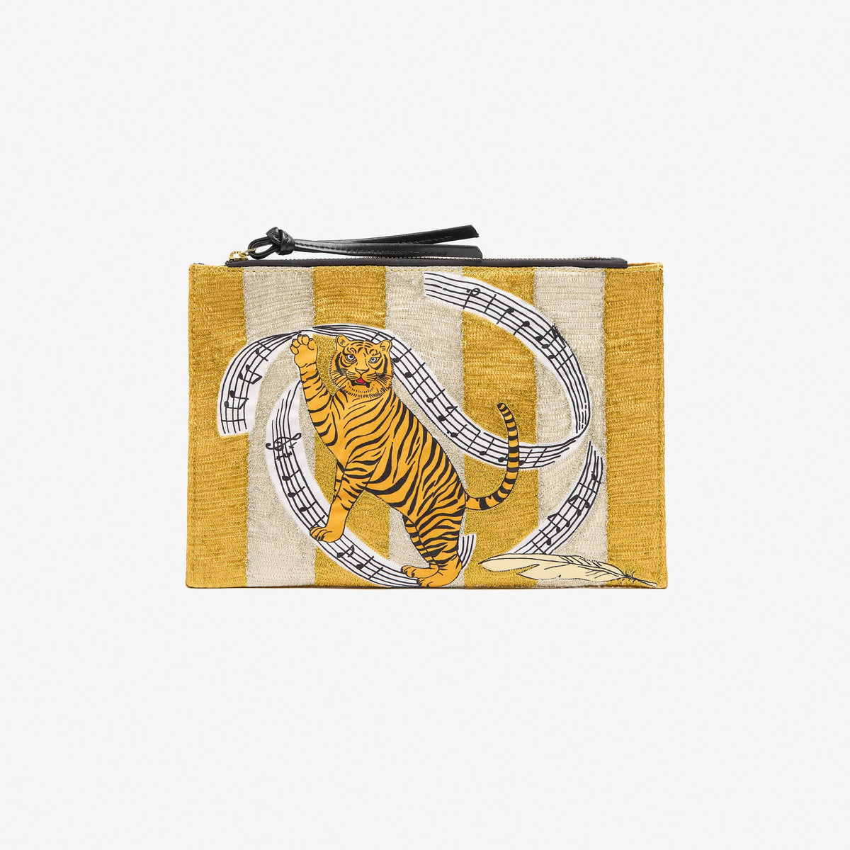 Inoui | Pouch - Cotton and Leather Beige
