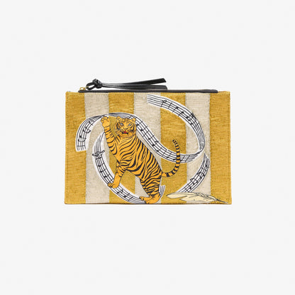 Inoui | Pouch - Cotton and Leather Beige