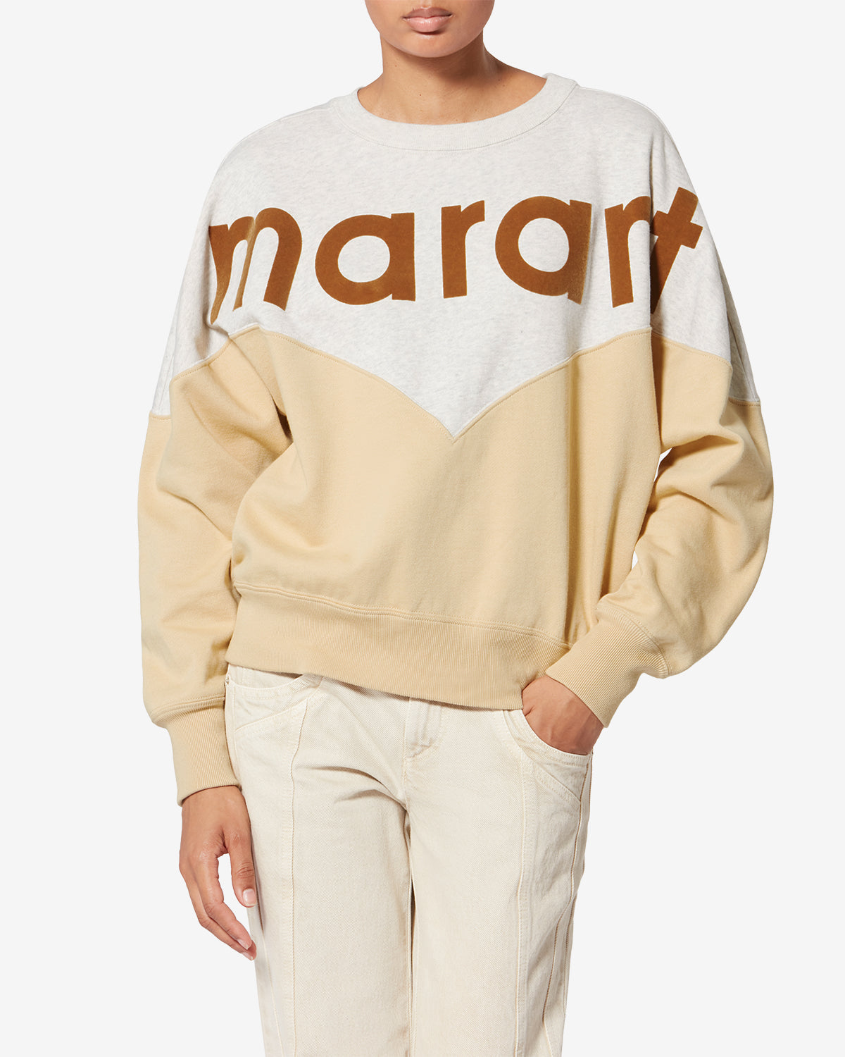 Etoile by Isabel Marant | Houston Logo Sweatshirt - Light-Ochre