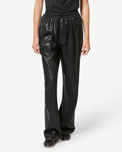 Etoile by Isabel Marant | Nereane Wide-Leg Faux Leather Pants Black