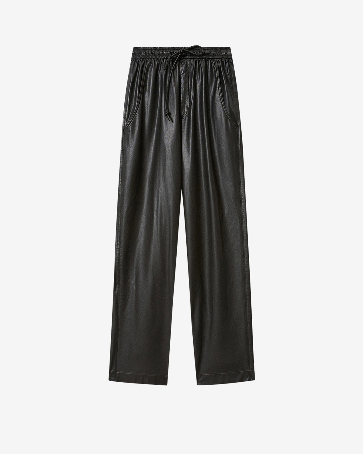 Etoile by Isabel Marant | Nereane Wide-Leg Faux Leather Pants Black