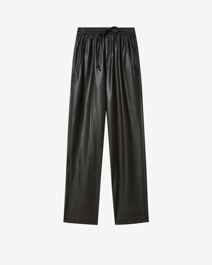 Etoile by Isabel Marant | Nereane Wide-Leg Faux Leather Pants Black