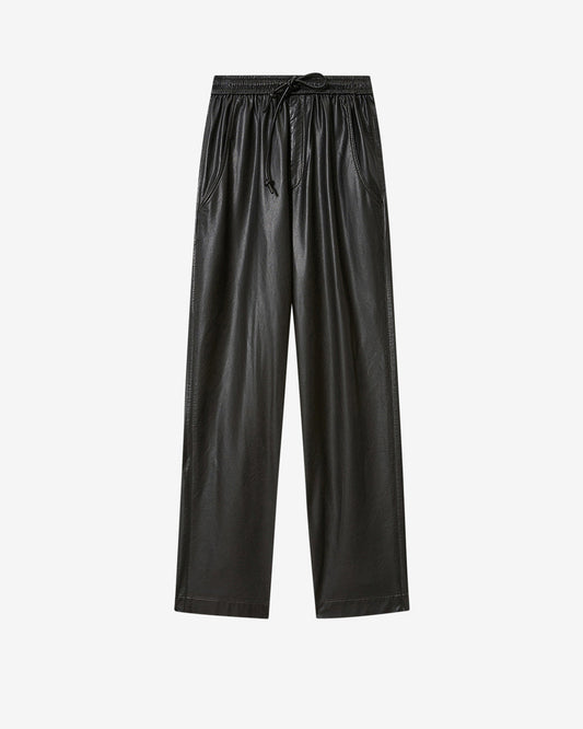 Etoile by Isabel Marant | Nereane Wide-Leg Faux Leather Pants Black