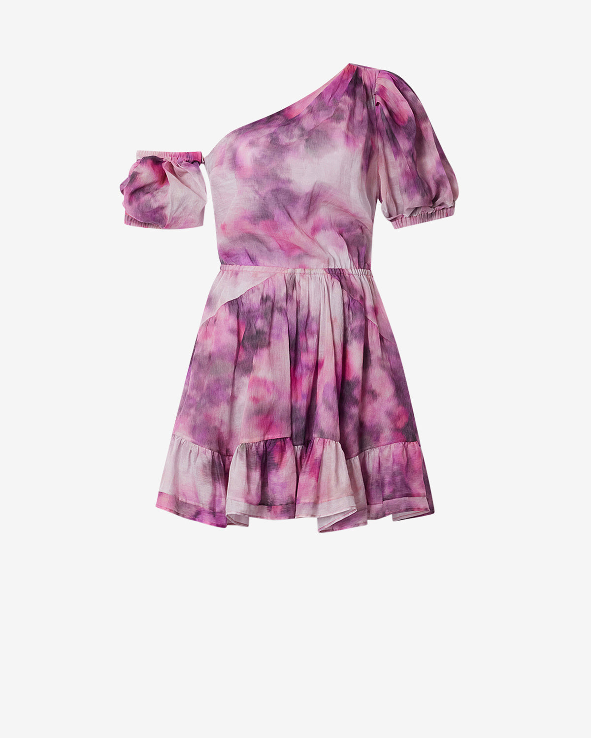 Etoile by Isabel Marant | Vyldy Cloud Print Asymmetrical Dress - Pink