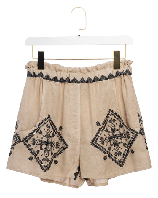 Shorts 2141131 Beige-Black