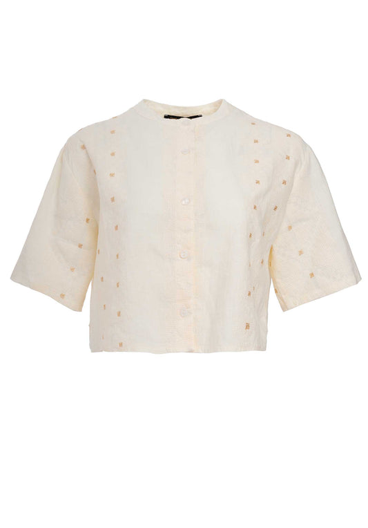 Blouse 250196 Natural-Ecru-Gold