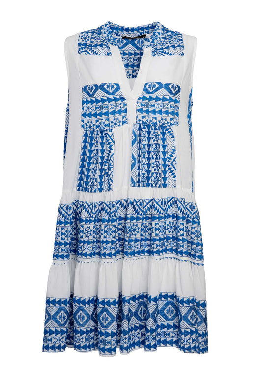 Dress 330701 White-Blue