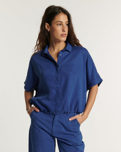 LAB DIP | Deva Tencel Blouse - Outre-Mer Blue