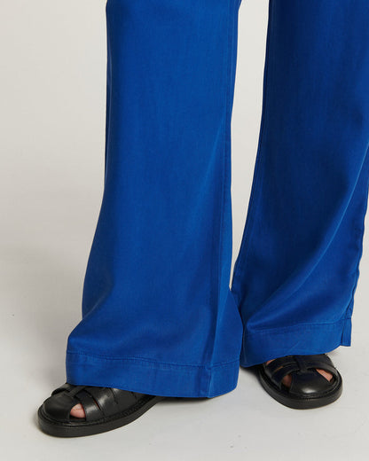 LAB DIP | Napa Tencel Wide-Leg Pant - Outre-Mer Blue