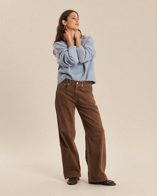 Lab Dip | River Denim Dye Jeans - Relaxed Wide Leg Cafe