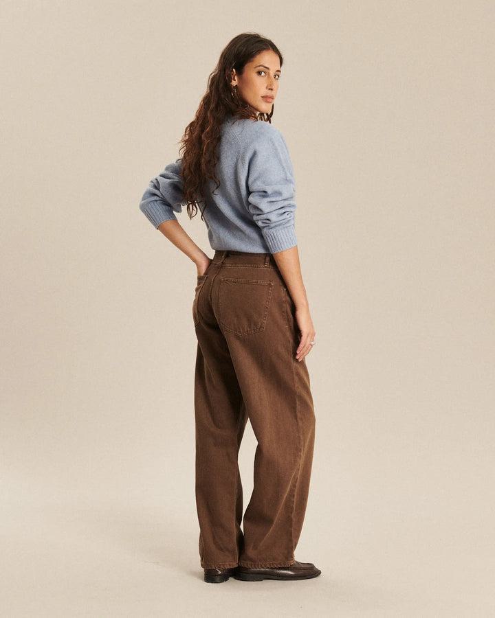 Lab Dip | River Denim Dye Jeans - Relaxed Wide Leg Cafe