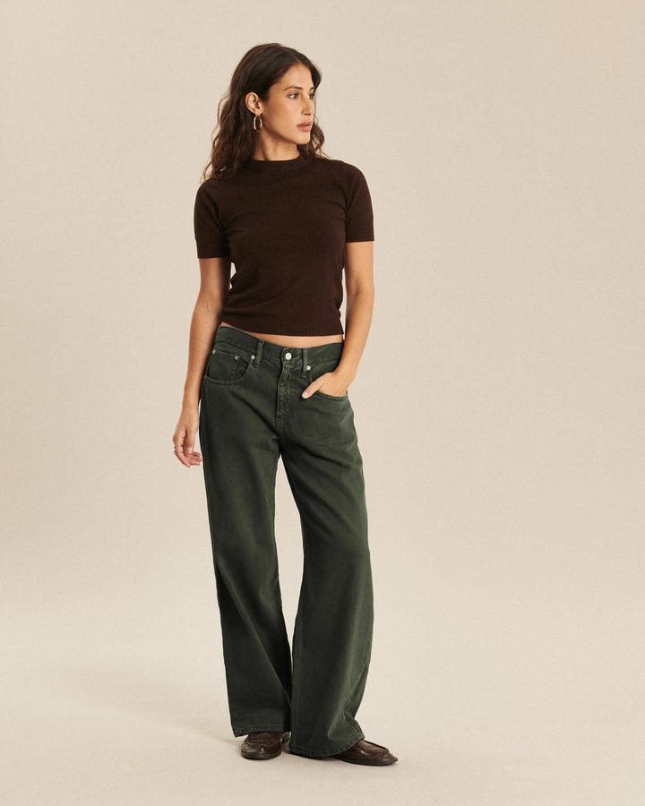 Lab Dip | River Denim Dye - Relaxed Boyfriend Jeans Moss