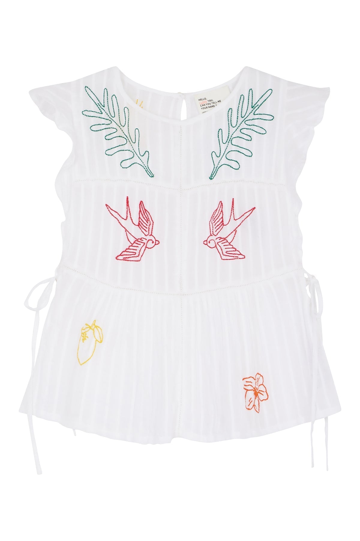 LEON & HARPER | Conor Brd Blouse - Embroidered Organic Cotton