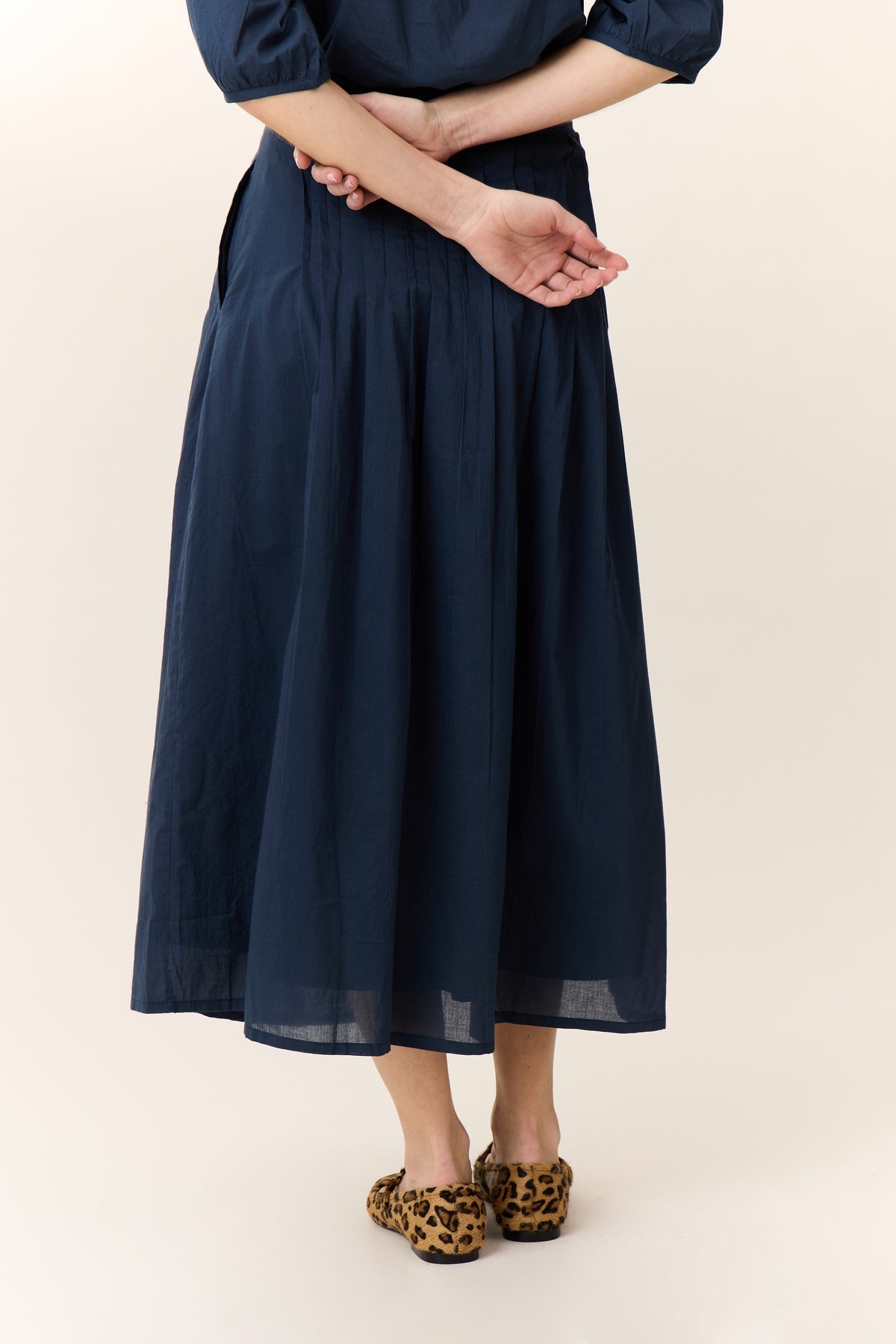 Skirt Joni Tc160 Joni Tc160 Pleat Black-Iris