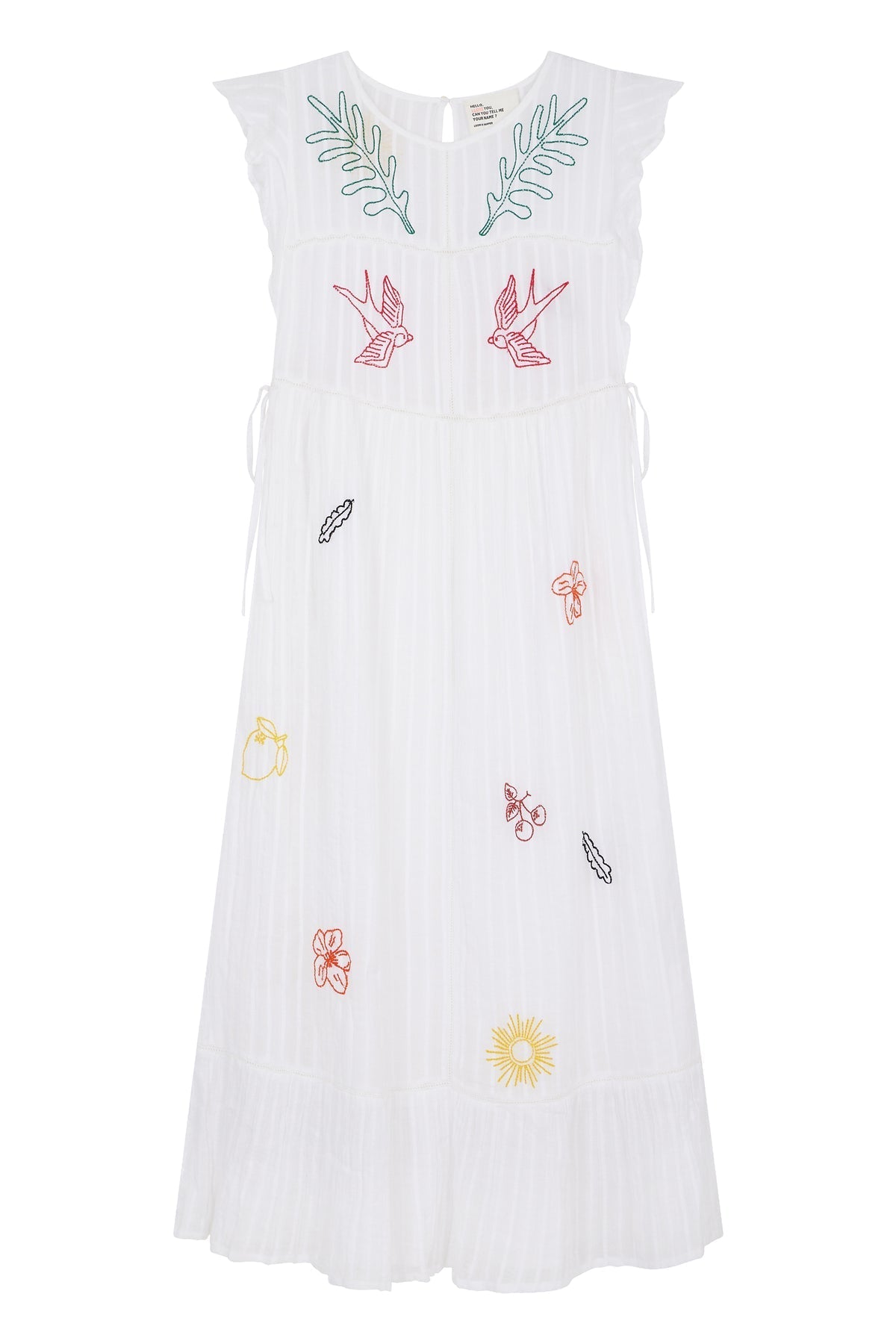 Leon & Harper | Room Brd Embroidered Cotton Dress - White