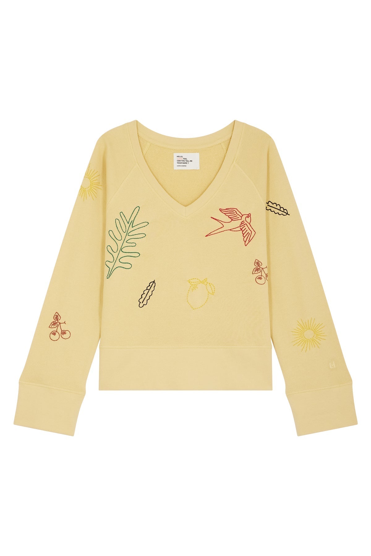 LEON & HARPER | Lemon Yellow Organic Cotton Fleece Sweatshirt