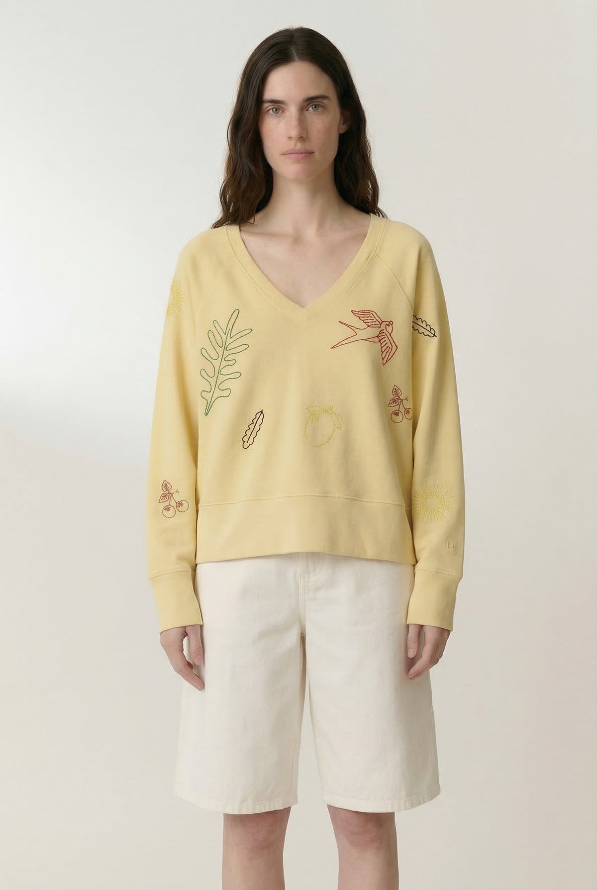 LEON & HARPER | Lemon Yellow Organic Cotton Fleece Sweatshirt