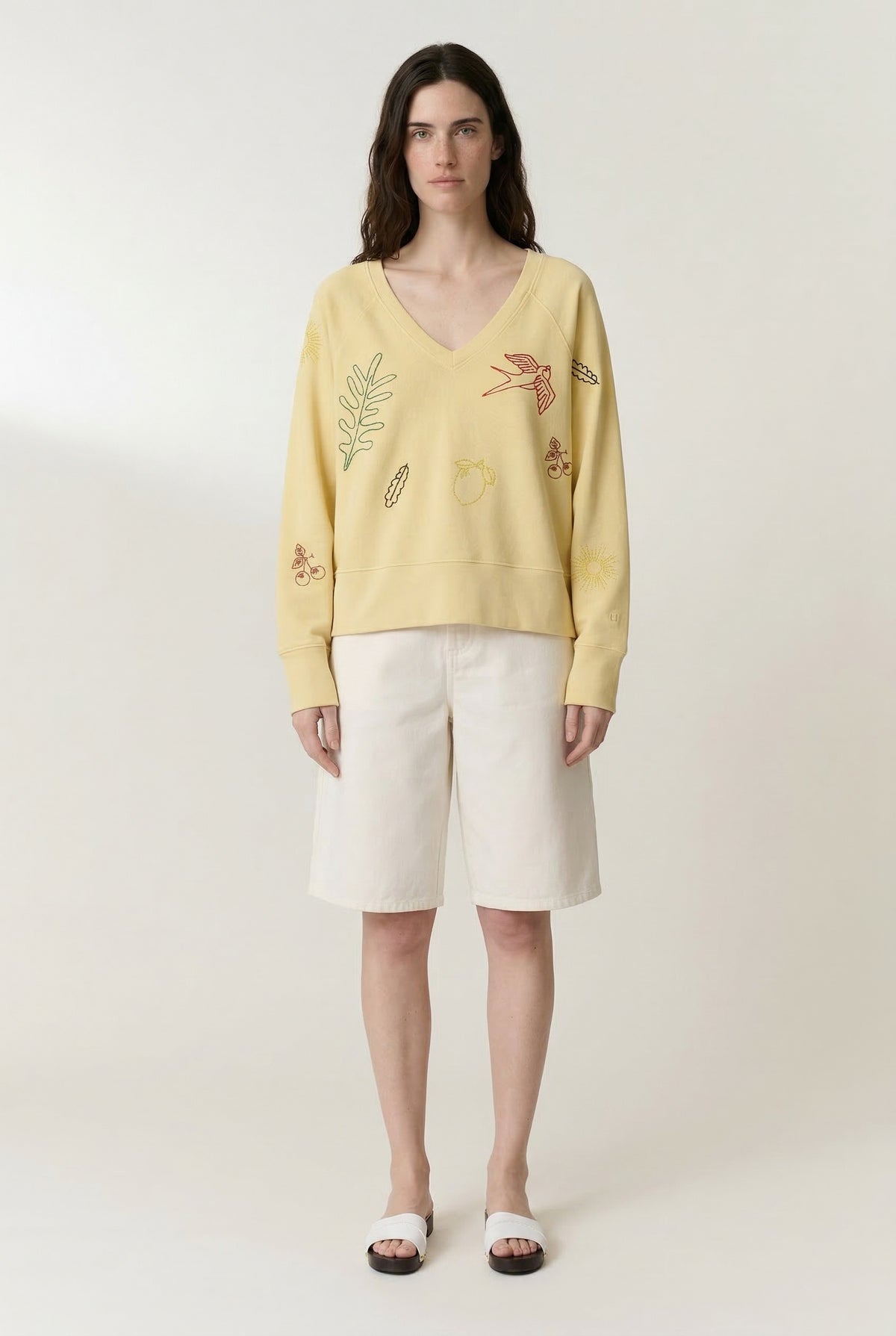 LEON & HARPER | Lemon Yellow Organic Cotton Fleece Sweatshirt