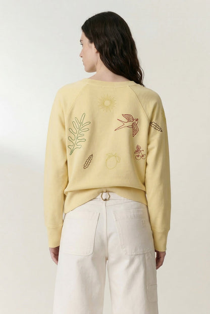 LEON & HARPER | Lemon Yellow Organic Cotton Fleece Sweatshirt