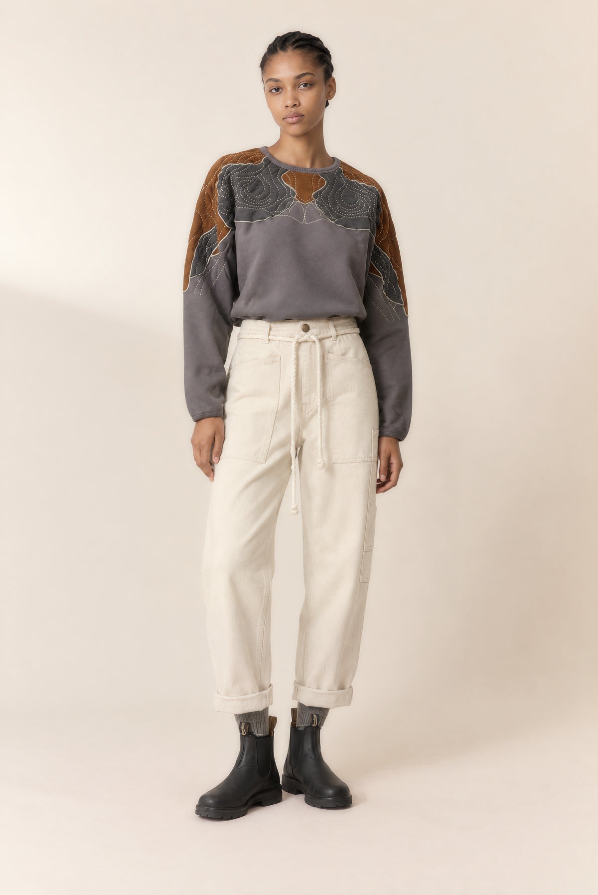 Leon & Harper | Organic Cotton Sweatshirt - Grey