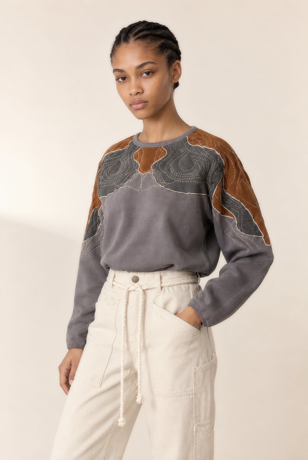 Leon & Harper | Organic Cotton Sweatshirt - Grey