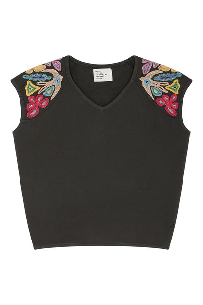 LEON & HARPER | Simon Dori Embroidered Organic Cotton T-shirt