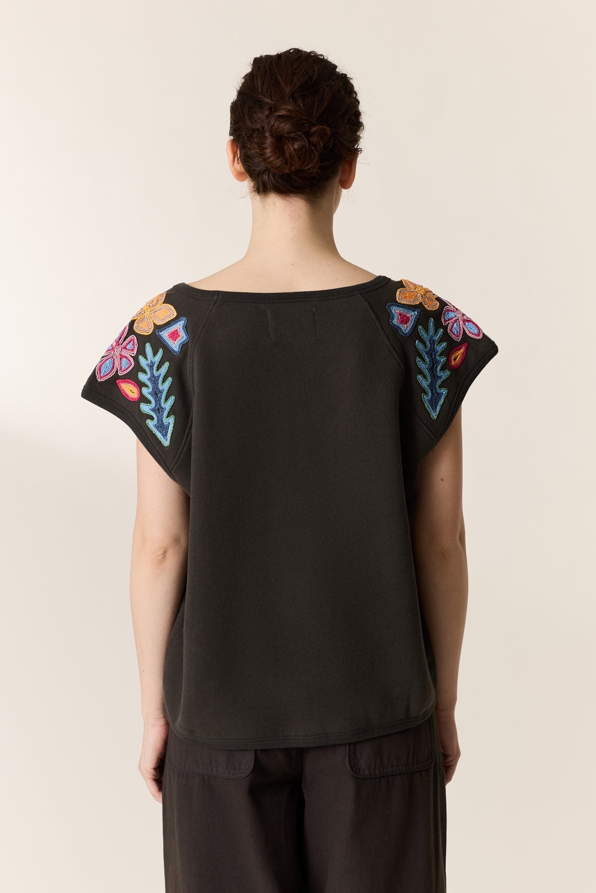 LEON & HARPER | Simon Dori Embroidered Organic Cotton T-shirt
