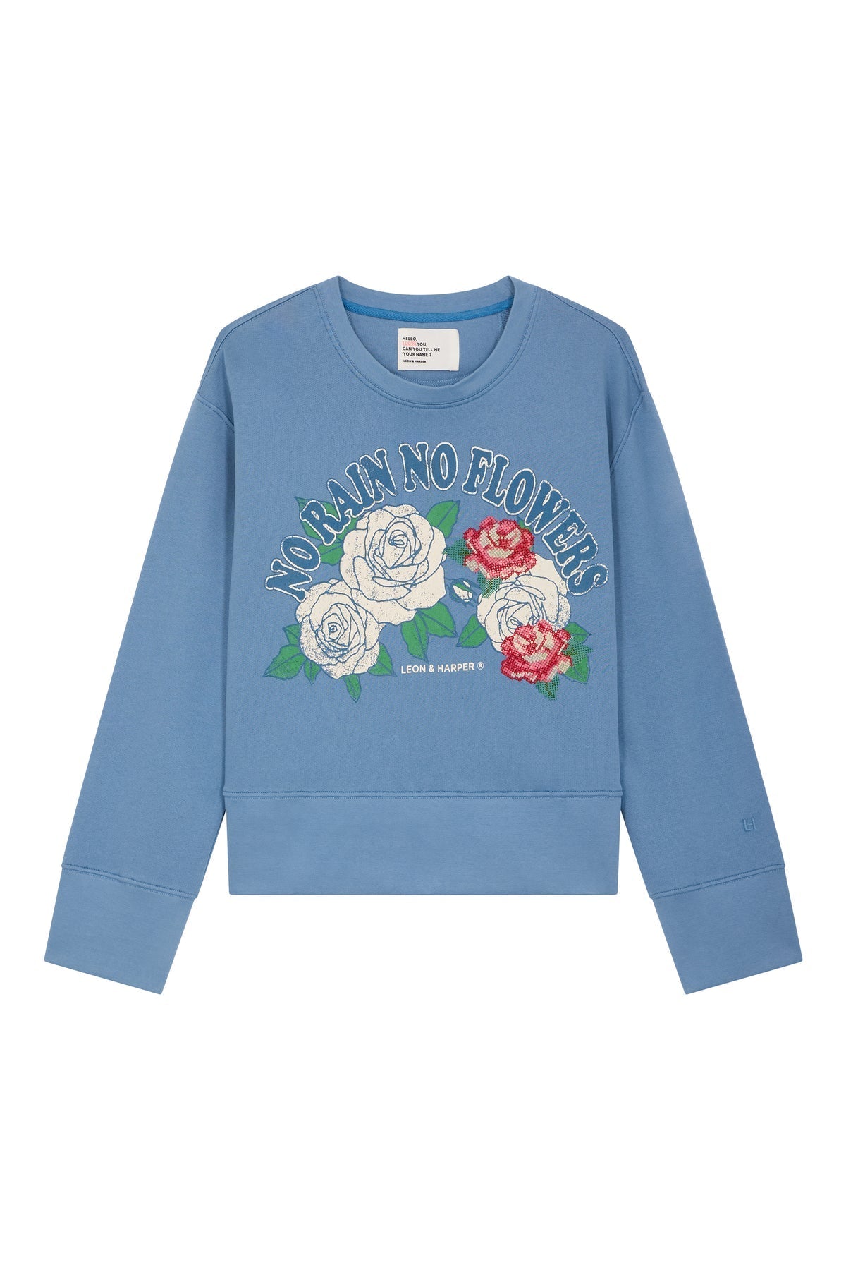LEON & HARPER | Sweatshirt Sorbet Rain Sky - No Rain No Flowers