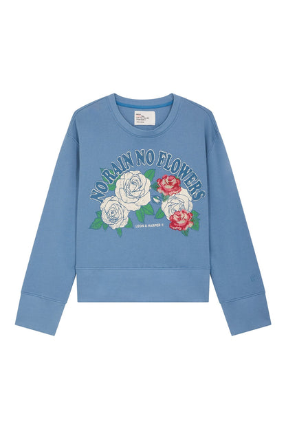 LEON & HARPER | Sweatshirt Sorbet Rain Sky - No Rain No Flowers