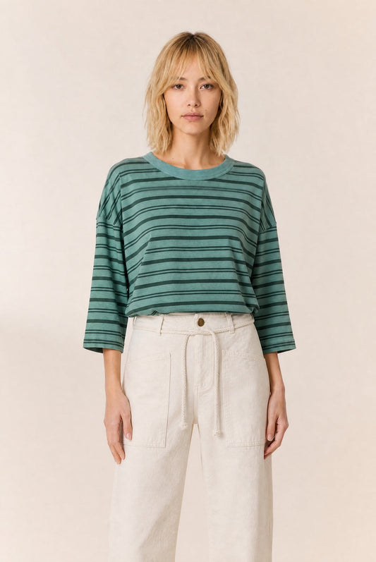 Leon & Harper | Tano Tee - Overdyed Green