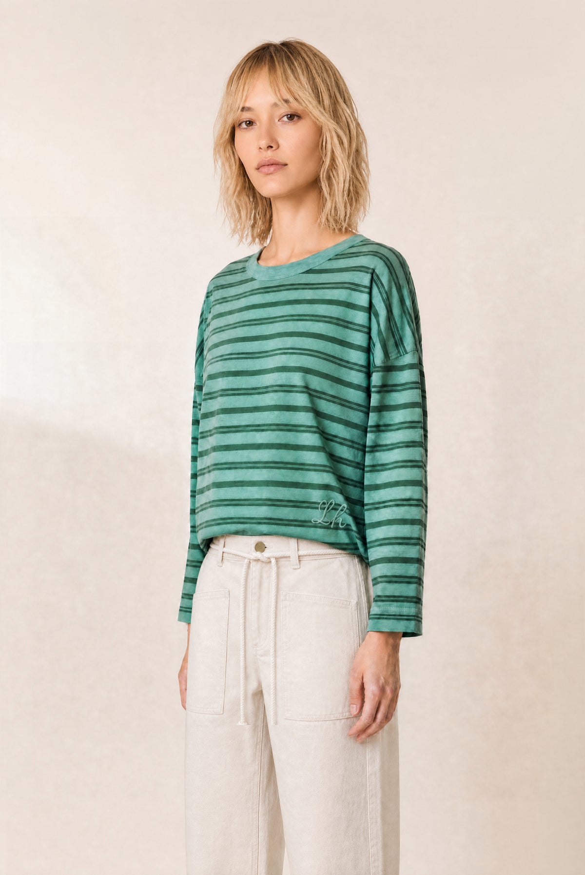 Leon & Harper | Tano Tee - Overdyed Green