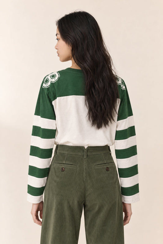 Leon & Harper | Taram Number Tee - Green