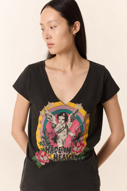 LEON & HARPER | Tonton Angel T-Shirt - Embroidered Stars