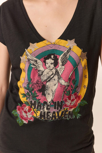 LEON & HARPER | Tonton Angel T-Shirt - Embroidered Stars