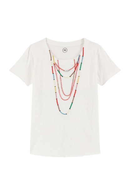 Tshirt Toro Jc05 Toro Jc05 Beads Off-White