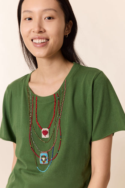Unisex Tshirt Stretch Cotton Jersey - Summer Green