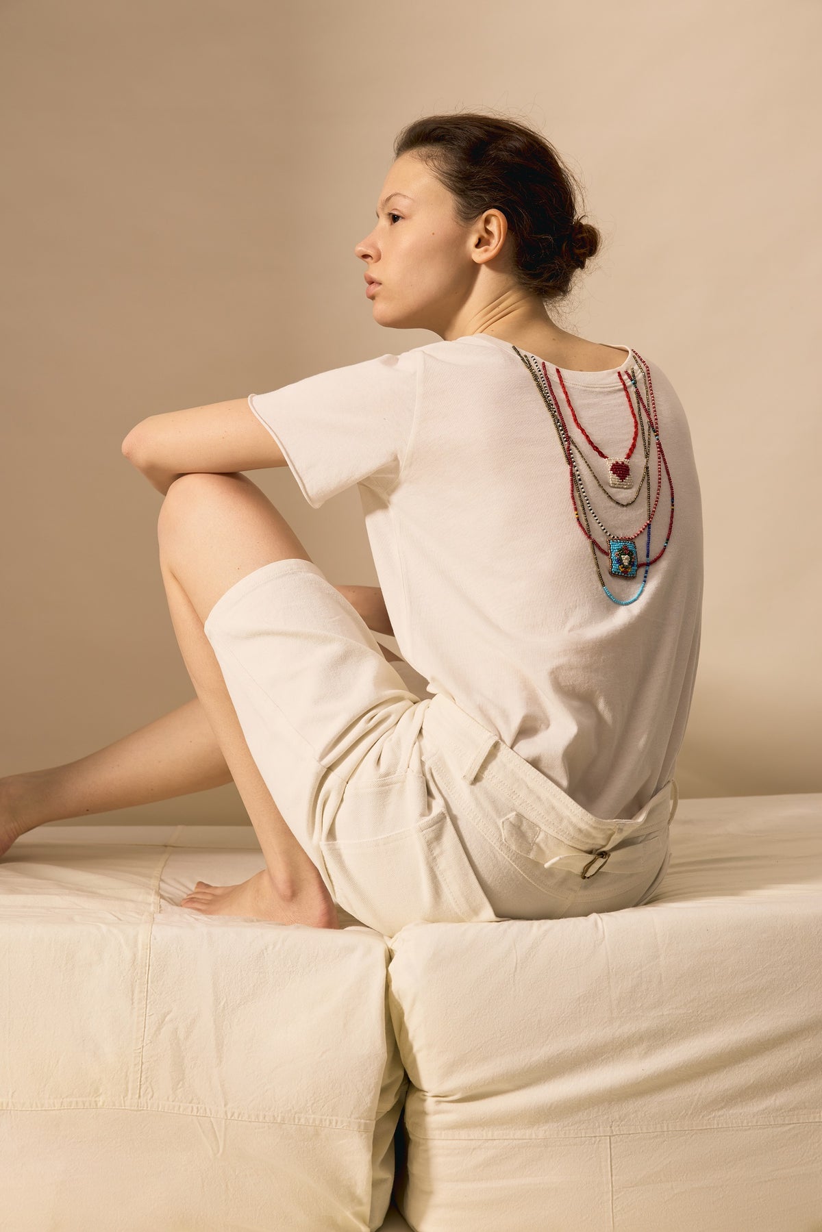 LEON & HARPER | Lightweight Organic Cotton Jersey Tee - Off-White