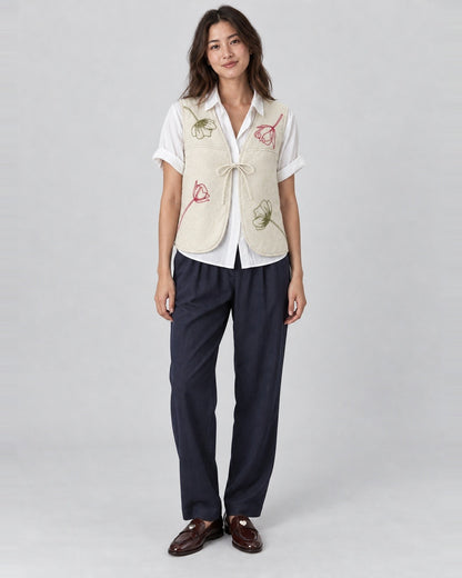 LES IMPATIENTES-737 EMBROIDERED VEST-OFF WHITE_02.jpg