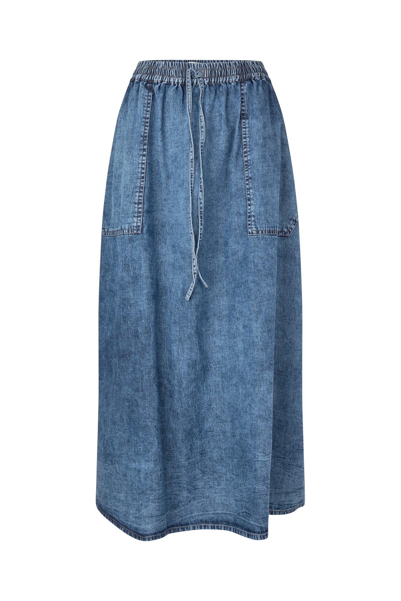 25420-2002 Deni Akanell Maxi Den Washed-Denim