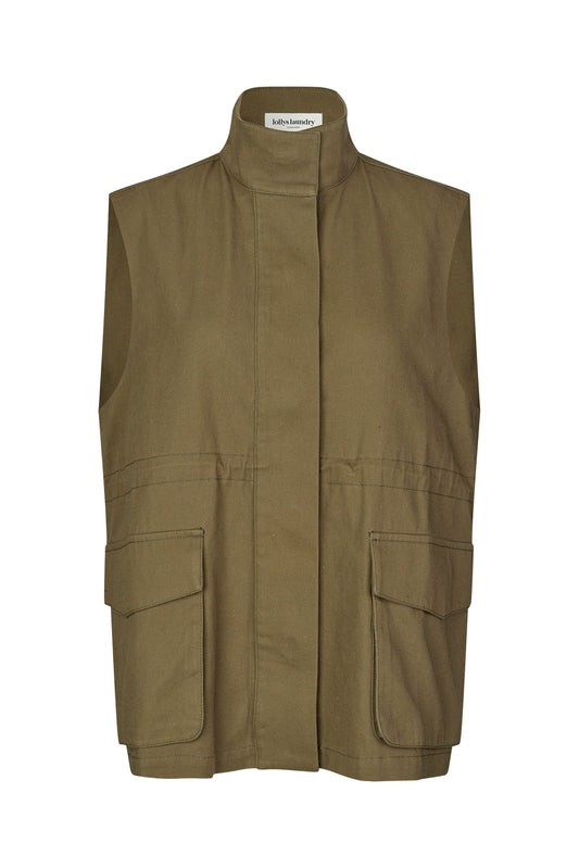 25459-1042 Gile Amill Vest Sl Dusty-Green