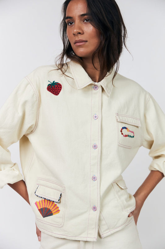 Jacket Aprilll Jacke Creme