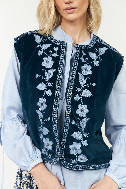 Gilet Binll Vest Sl Blue