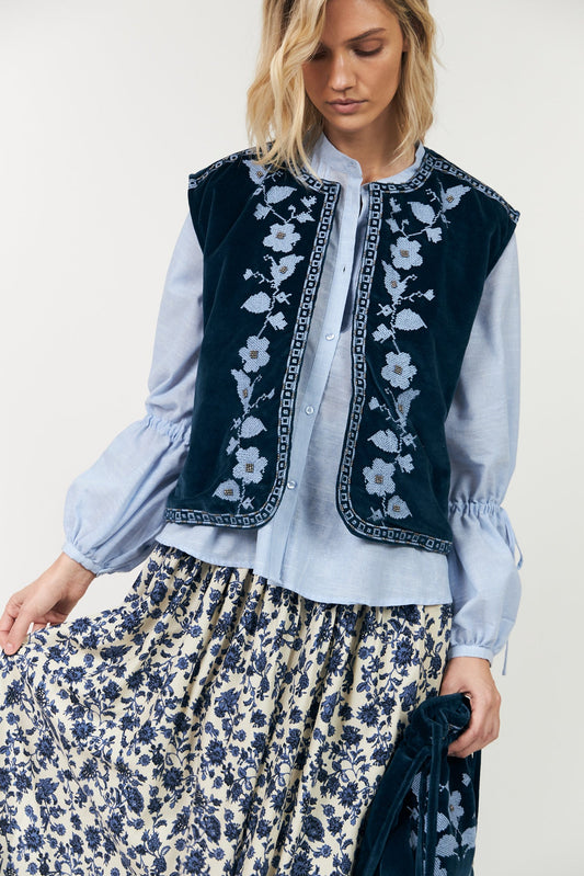Gilet Binll Vest Sl Blue